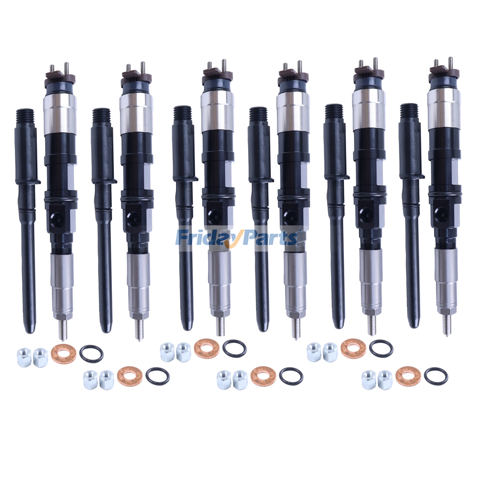 ジョンディアエンジン6068ドーザー860J用燃料インジェクターRE529150 095000-6460 6個