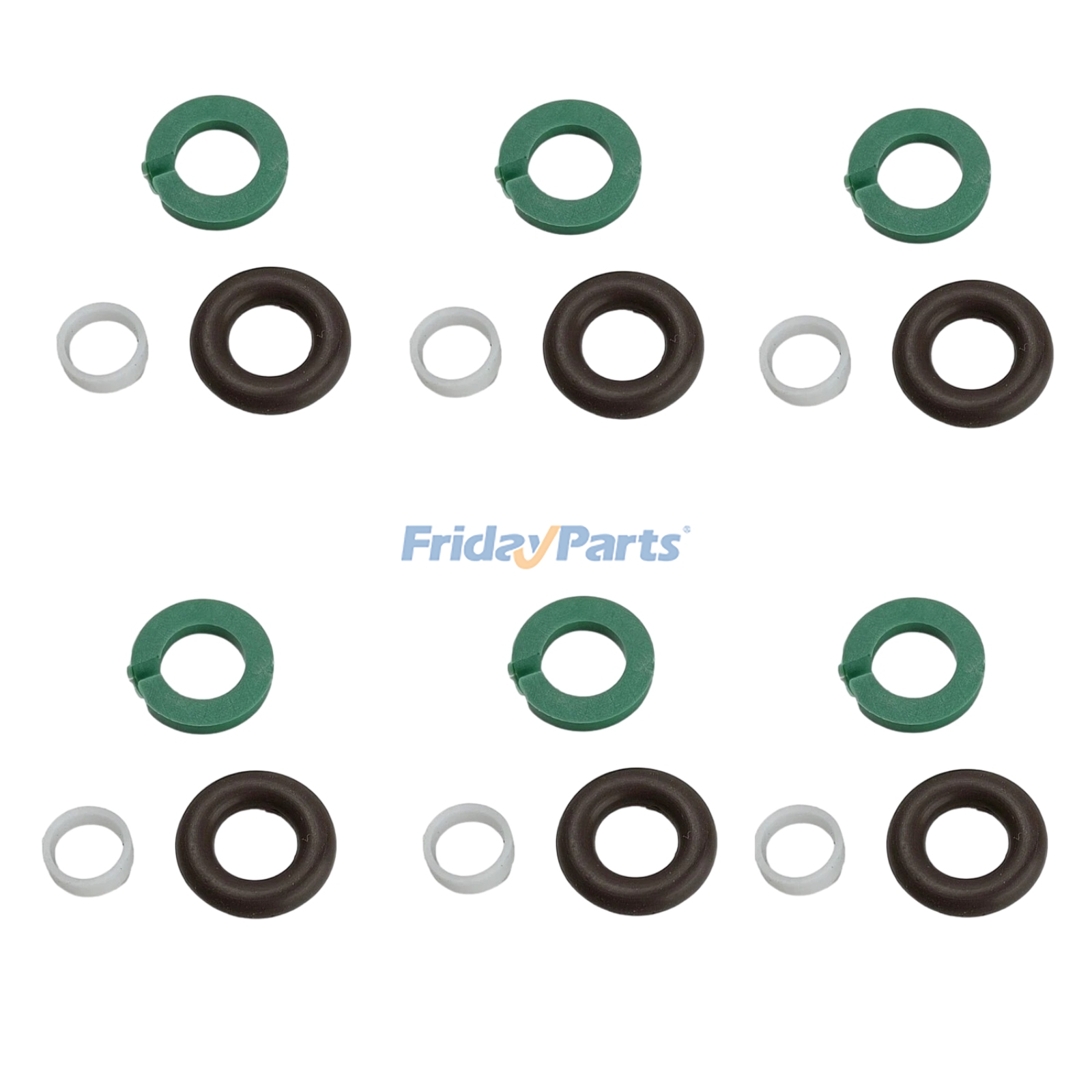 6 juntas de inyector de combustible compatibles con Audi S4, A5, S5, A6, S6, A8 y S8, Volkswagen Touareg (2009-2018).
