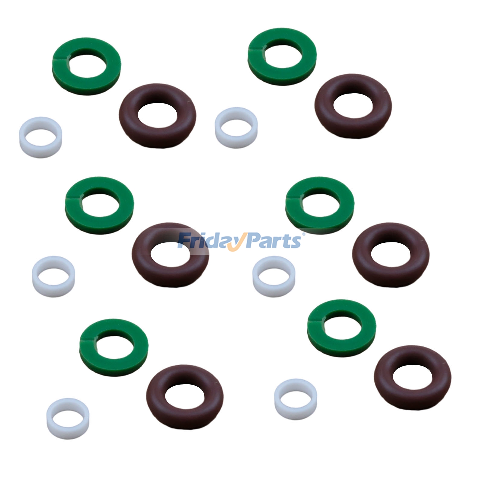 Conjunto de 6 peças de vedação para injetor de combustível compatível com Audi S4 A5 S5 A6 S6 A8 S8 e Volkswagen Touareg (2009-2018).