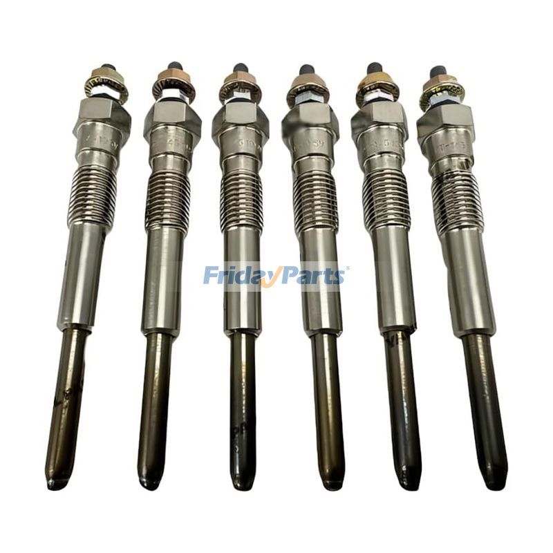 6 piezas de bujías incandescentes de 12 V 19850-76004-71 19850-68010 para motor Toyota 2Y Carretilla elevadora 5FD