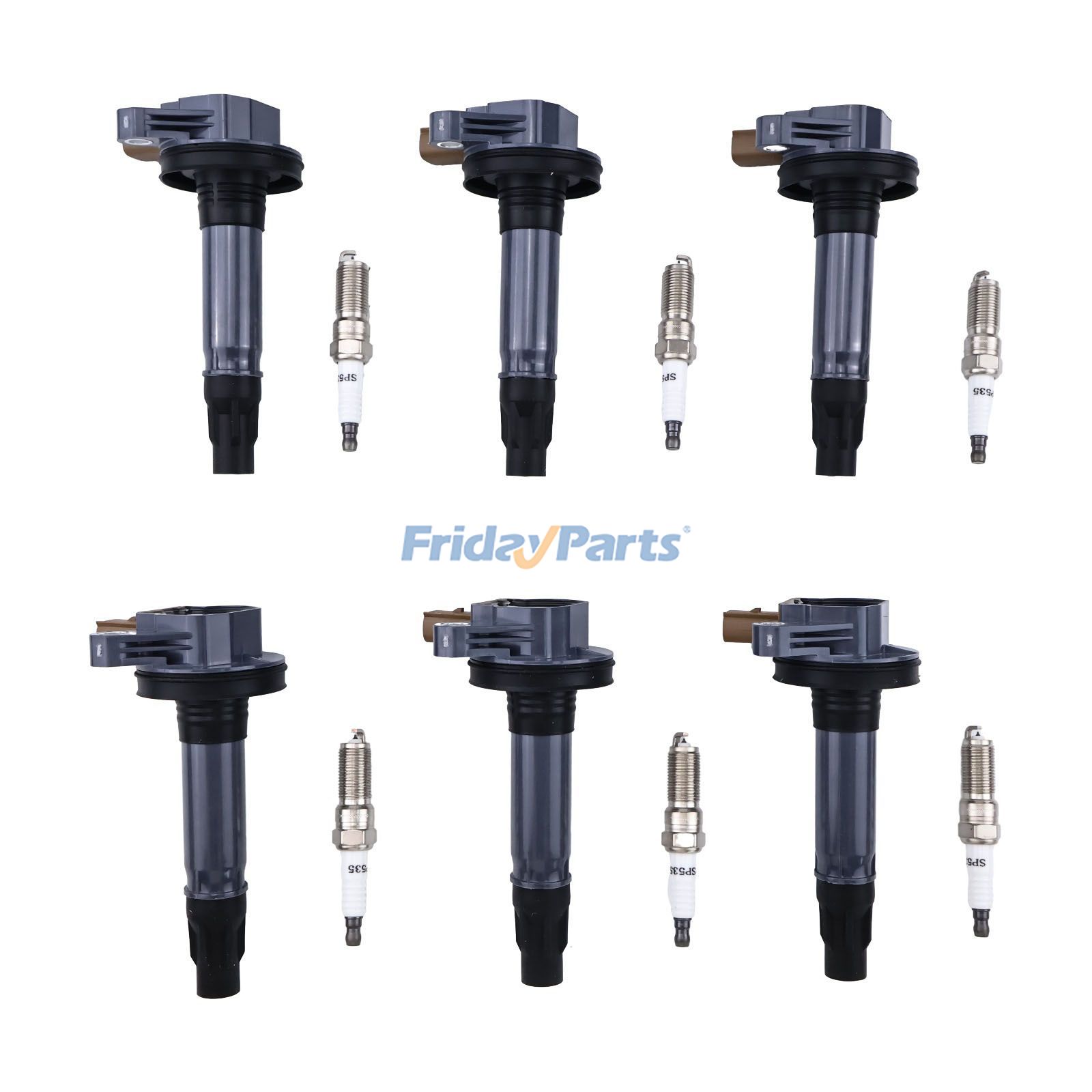 Bobina de encendido y bujía de iridio UF646 (6 unidades) para Ford F-150 Explorer Expedition Lincoln Navigator 3.5L V6 (2011-2025)