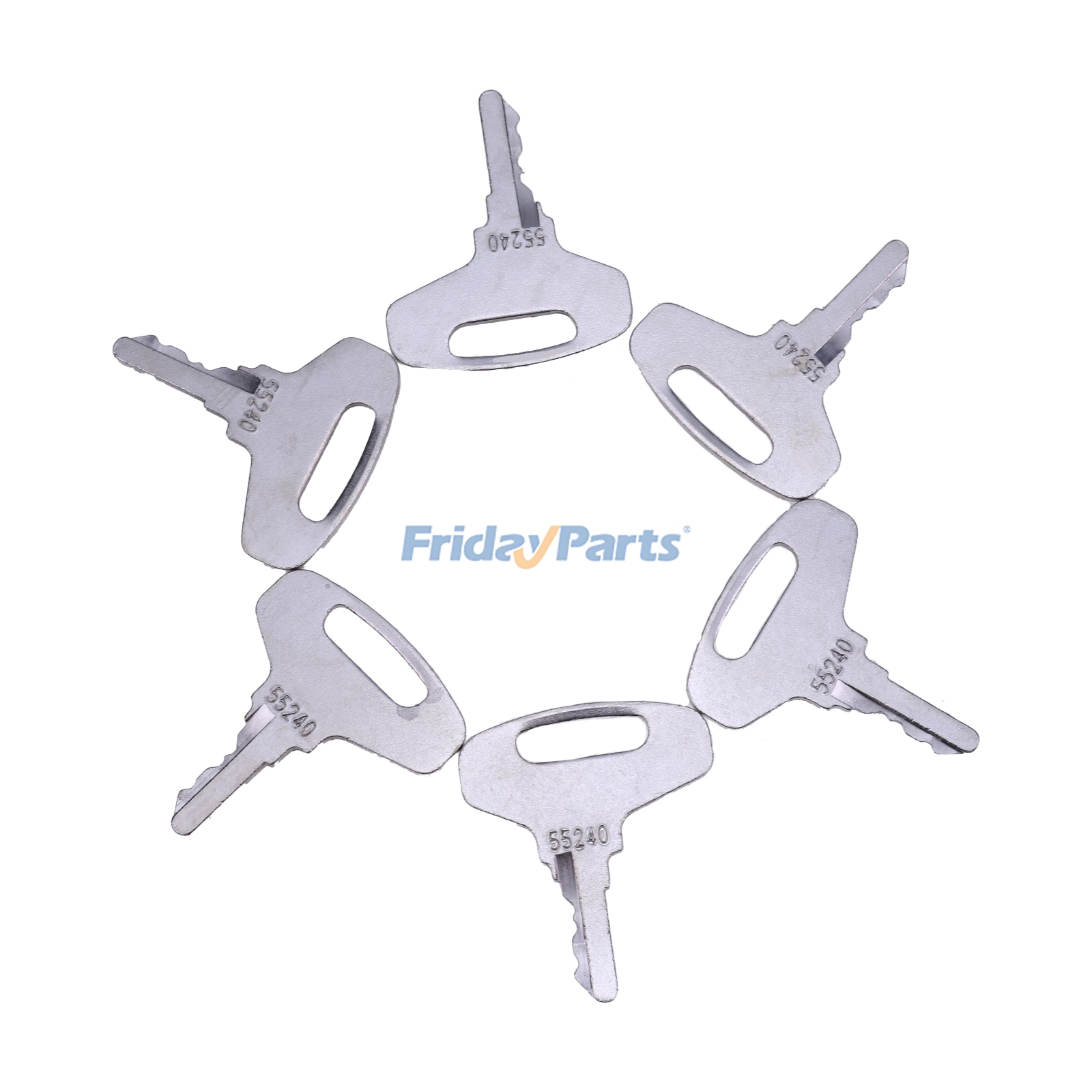 6 Pieces Ignition Key 66711-55140 66711-55240 for Kubota Engine D1105 V1903 Tractor B4200D B6100E-P B5100D-P