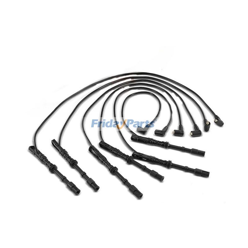 6 Pieces Ignition Spark Plug Wire 96288956 021905430DA for Volkswagen Vehicle Golf Jetta