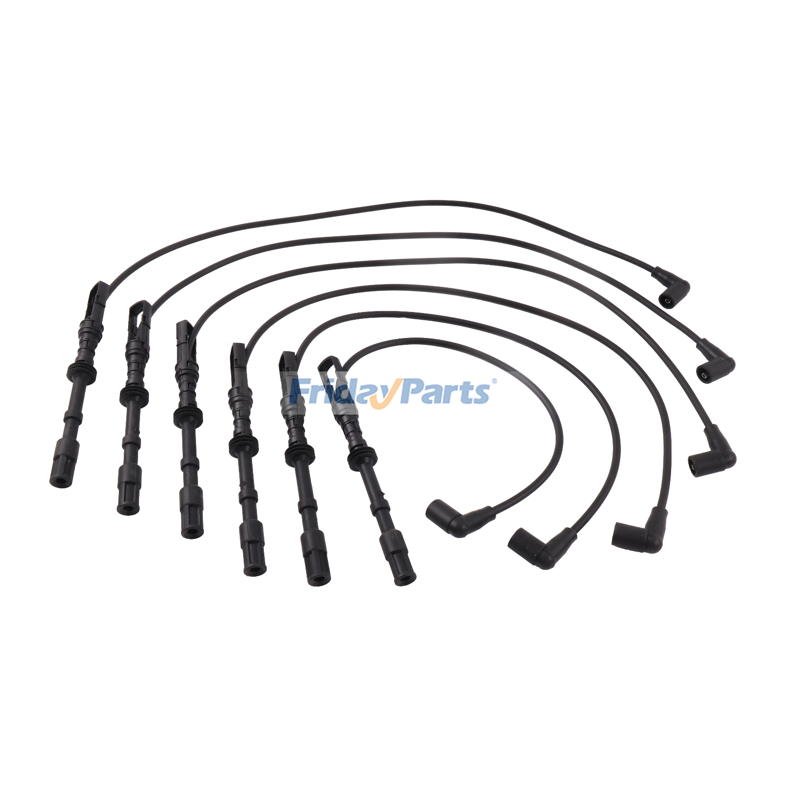 6 Pieces Ignition Spark Plug Wire 96288956 021905430DA for Volkswagen Vehicle Golf Jetta