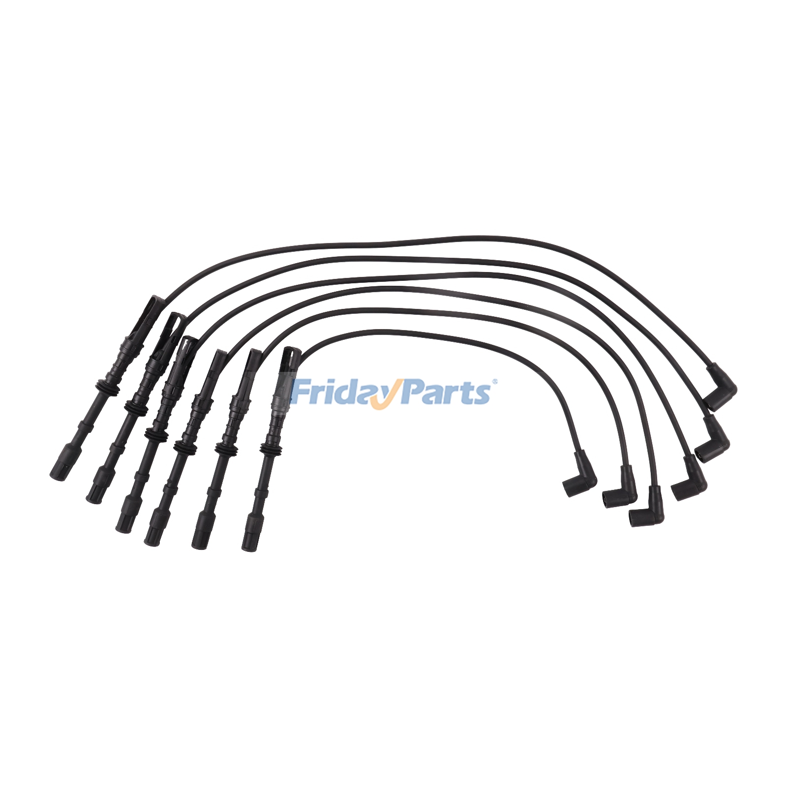 6 Pieces Ignition Spark Plug Wire for Vehicle