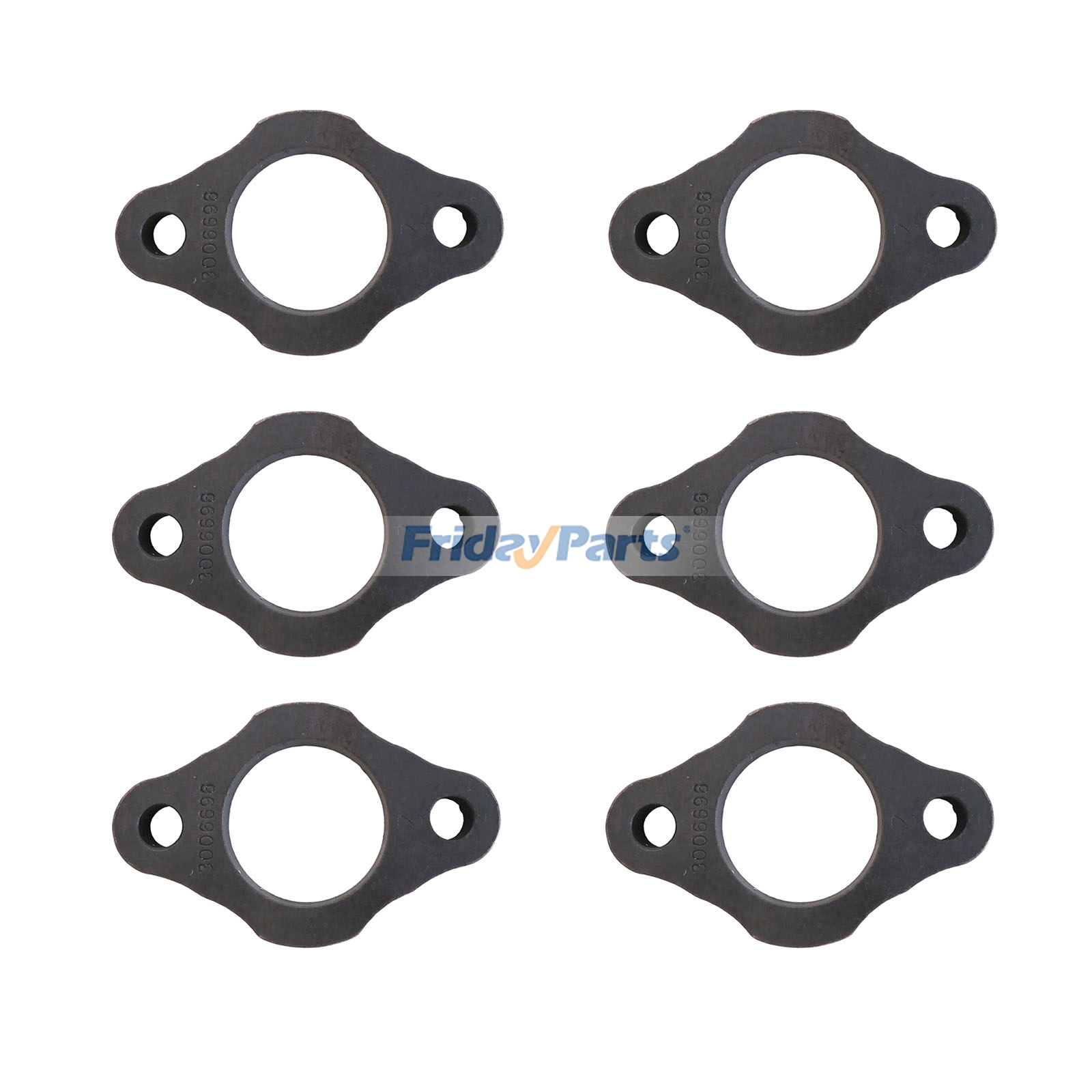 6 abrazaderas de inyector 3006696 para motores Cummins 4BT, 6BT, 6CT, B3.3, ISBE, ISDE, ISF, ISLE, K19, K38, K50, KT19, KT38, M11, NH855, NT855, QSB, QSK19, QSL, QSZ