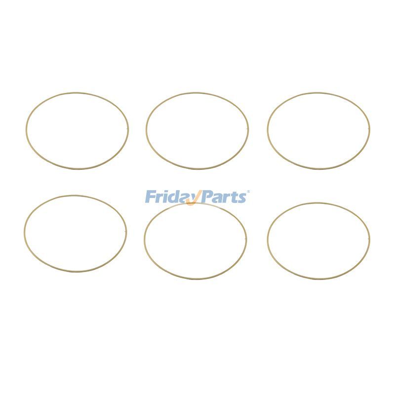 6 Pieces Liner Seal Ring 3054948 for Cummins Engine G855 K38 NTA855A QSNT14 N14 G50 GTA855 Doosan Loader MEGA 500-V John Deere Tractor 6810 6910