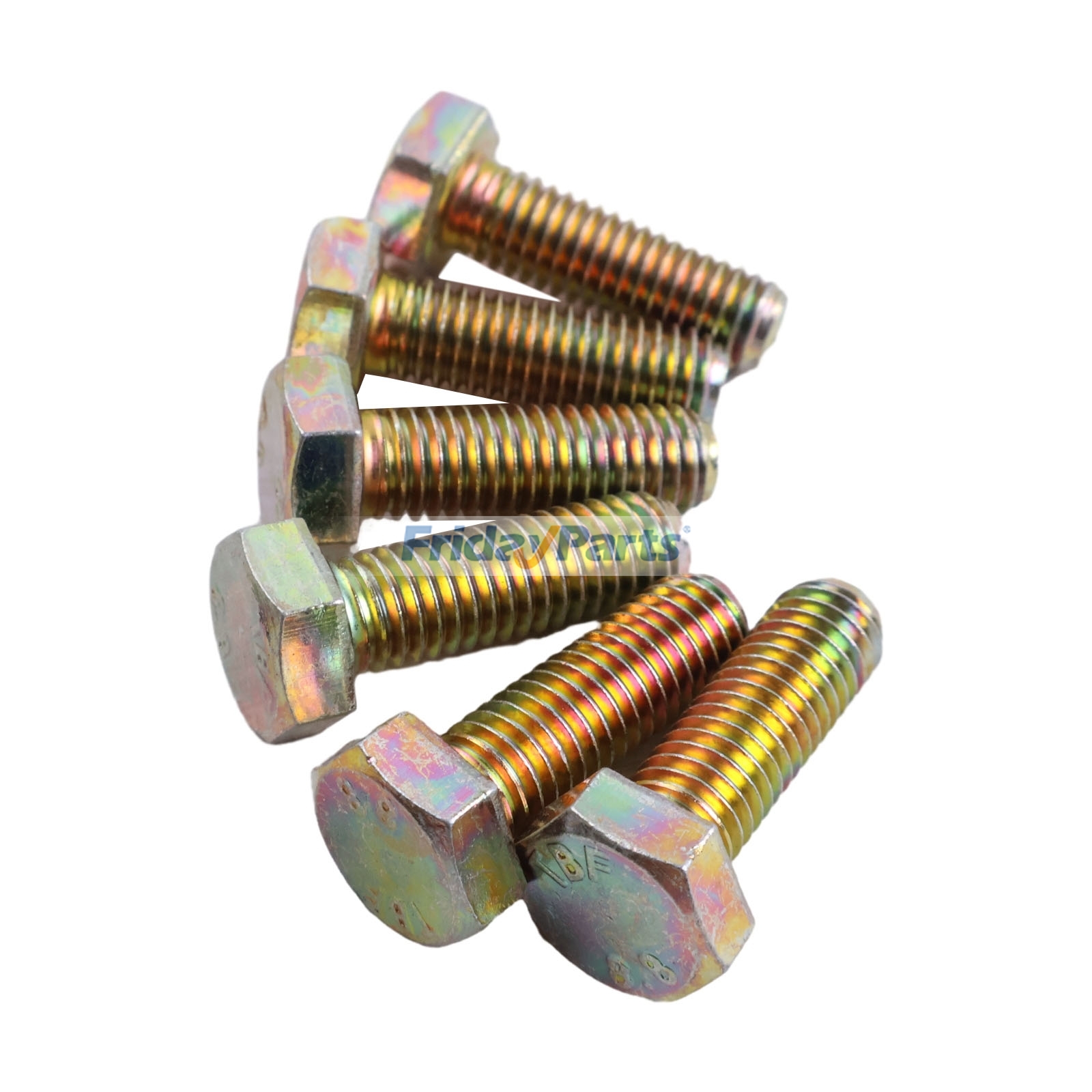 6 Pieces M8x25 Hexagon Head Bolt 2355210 for Claas Tractor Dom 108 118 76 78 86 88 96 98 Medion 310 330 340 Rollant 350 520