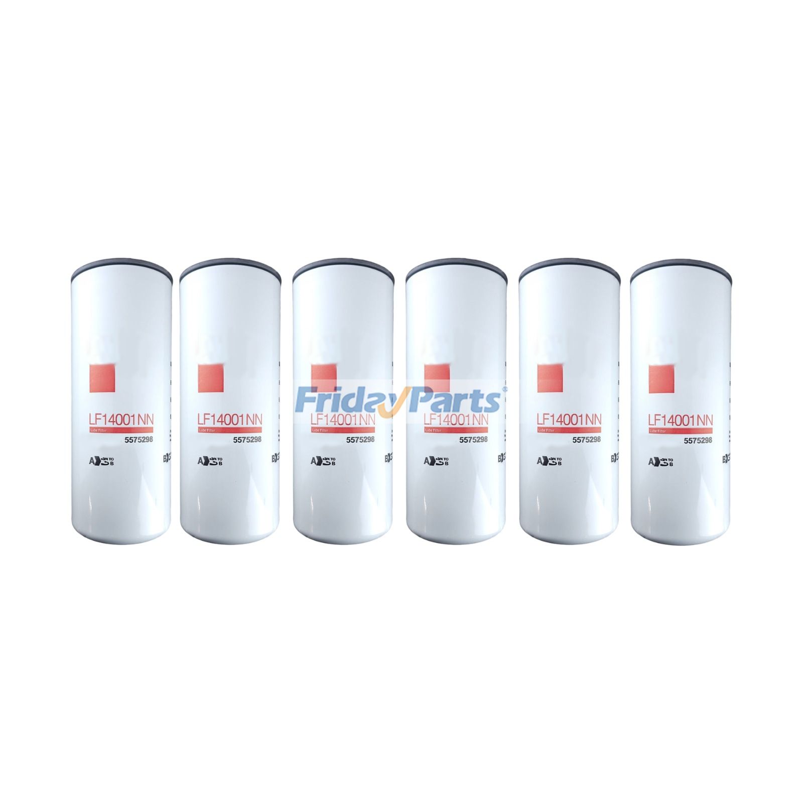 6 Pieces Oil Filter 5575298 LF14001NN for Cummins Engine 6B5.9 ISM11 ISX12 ISX15 QSK60 QSM11 QST30 QSX15 X12 X15