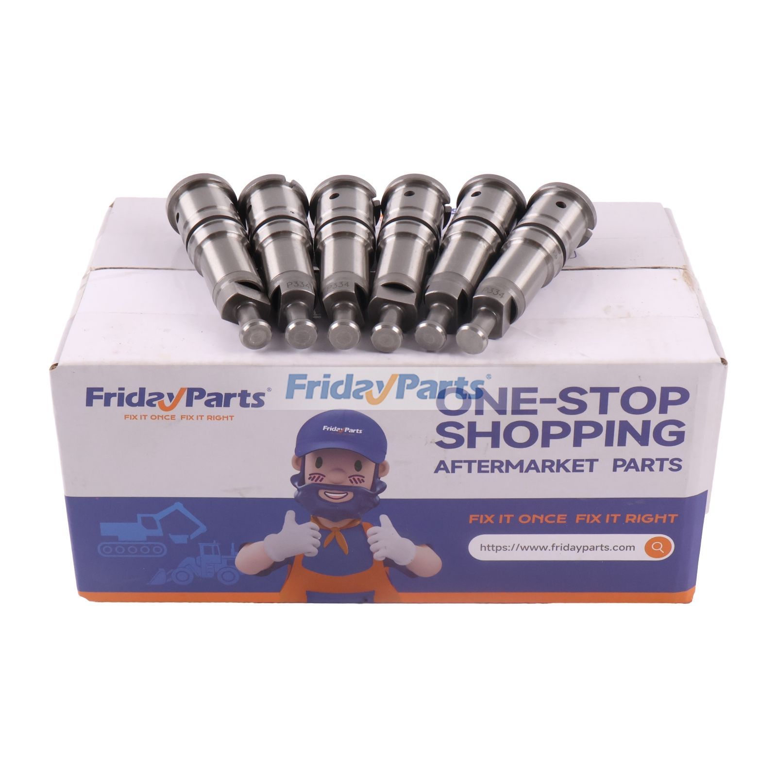 6 Pieces P334 Fuel Injection Pump Plunger 134153-5520 for Isuzu Engine 10P11