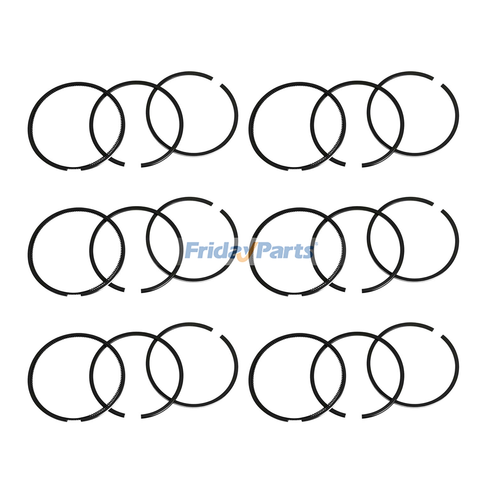 Segment de piston 2830158 pour moteur Cummins B4.5S B6.7S