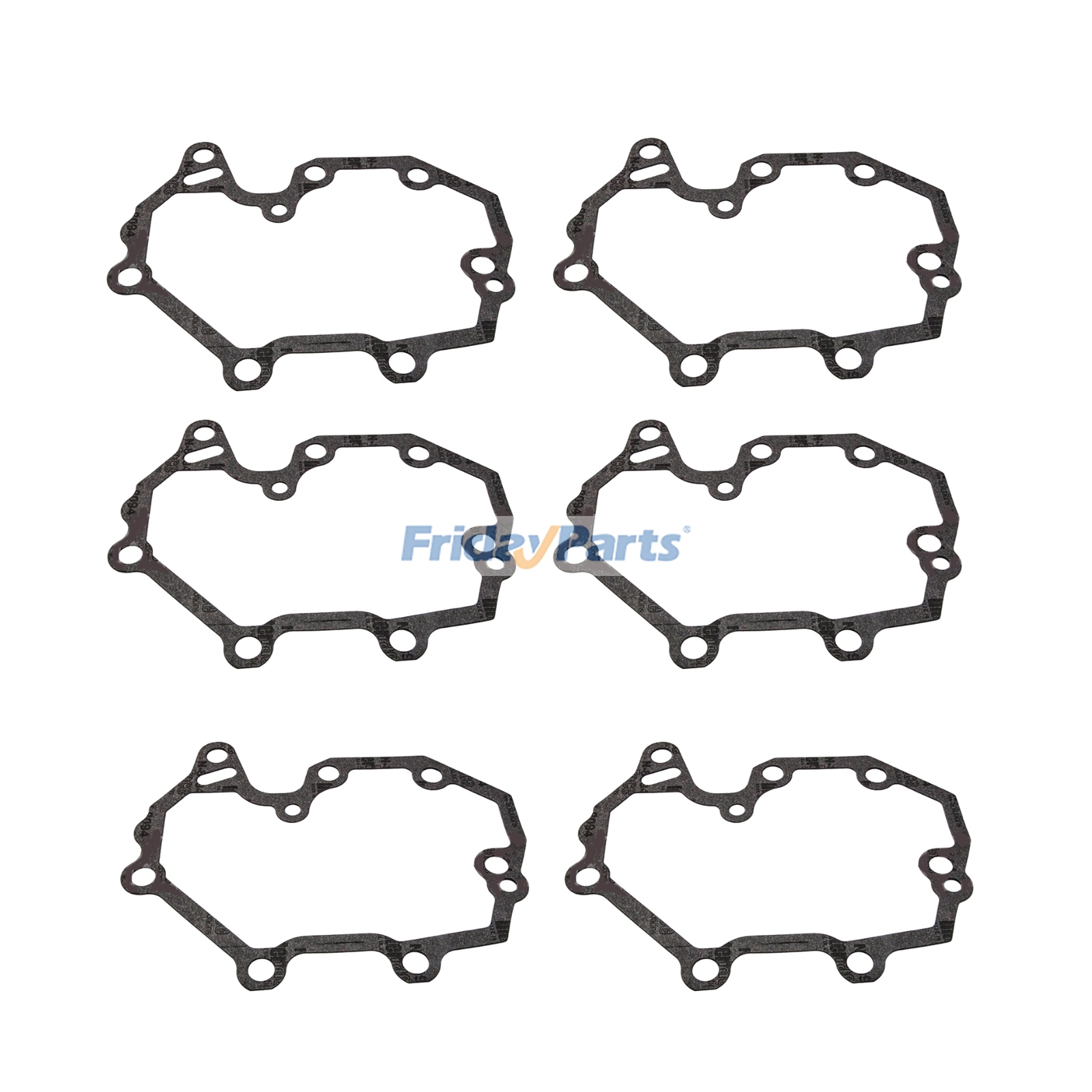 6 Pieces Rocker Hosing Gasket 6251-11-7220 for Komatsu Engine 6D125 SAA6D125E Excavator PC400LC-8 PC450LC-8 PC490LC-10 PC490LC-11