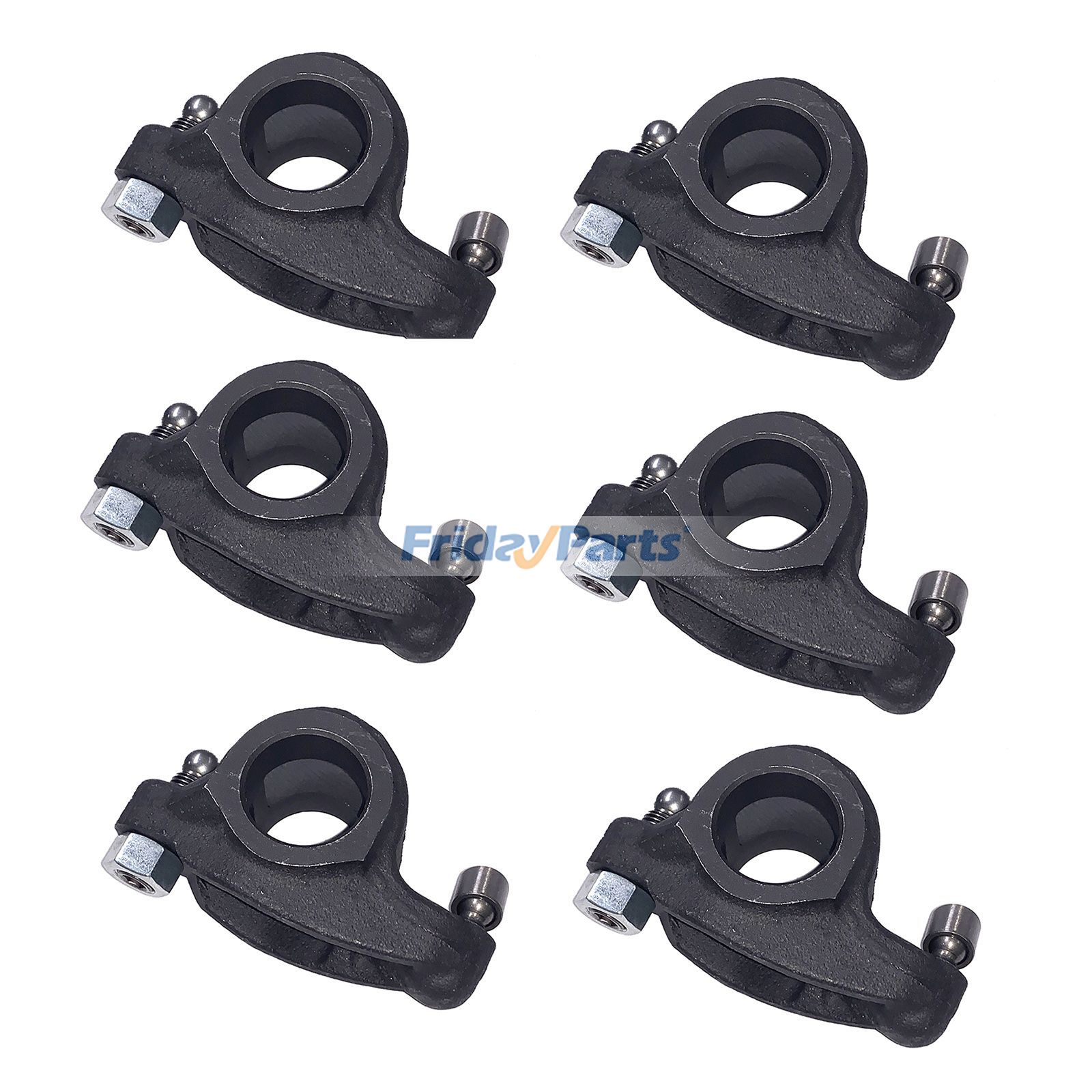 6 Pieces Rocker Lever 3941934 for Cummins Engine 8.3C ISC8.3 ISC QSL9.3 QSC8.3 ISL9 ISLE4 Hyundai Loader HL770-7 HL770-9 Excavator R320LC-7A R360LC-9