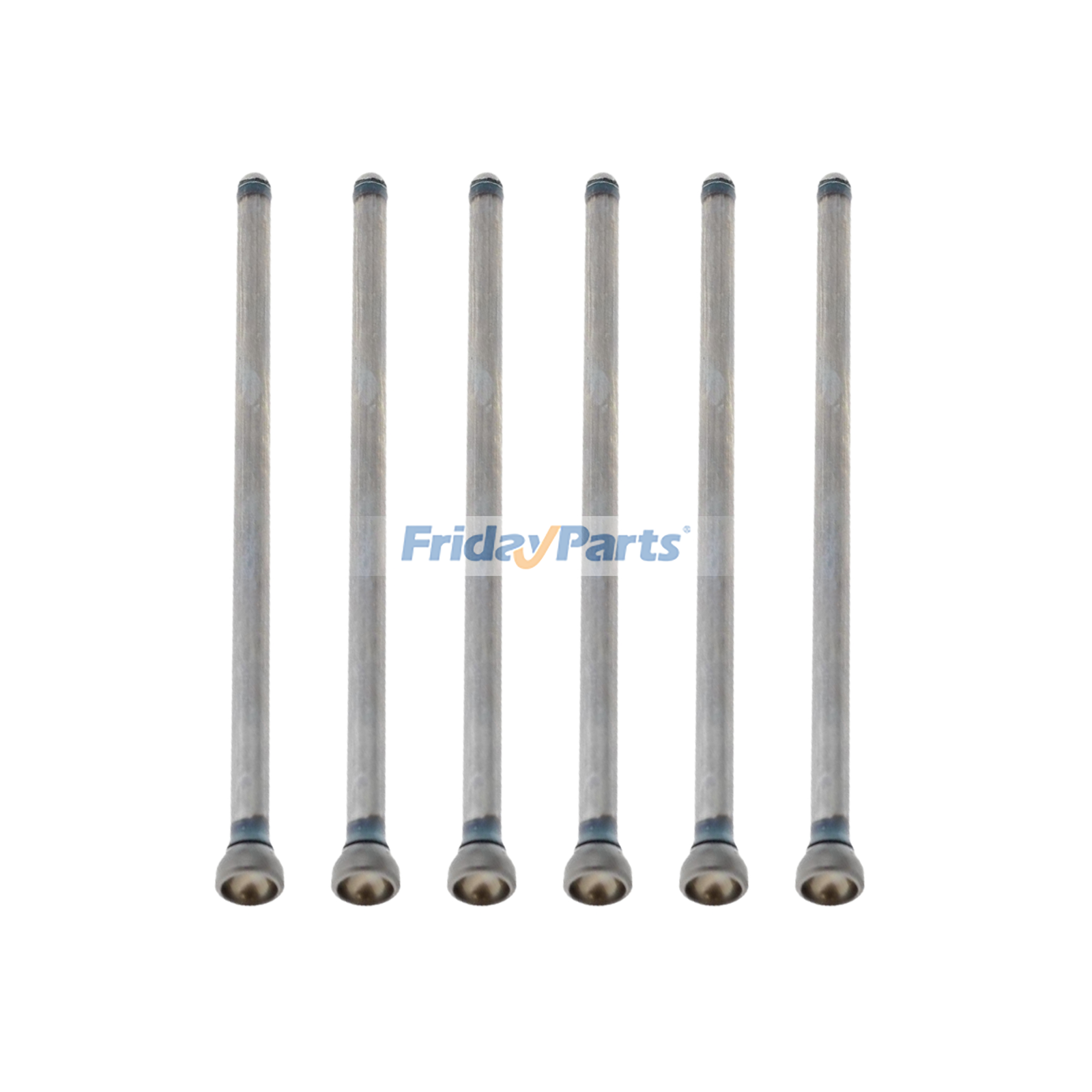 6 Pieces Valve Push Rod 119717-14400 91858388 for Yanmar Engine 3TNV76 3TNV80 New Holland Excavator E19D E20D E25D