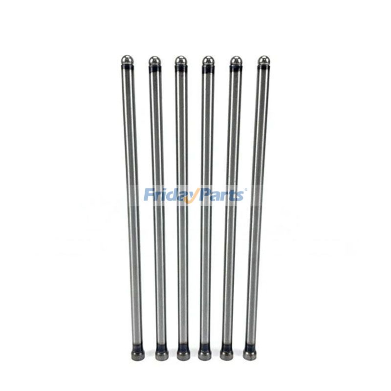 6 Pieces Valve Push Rod 120456222 for Perkins 403D-11 Shibaura S773L Engine