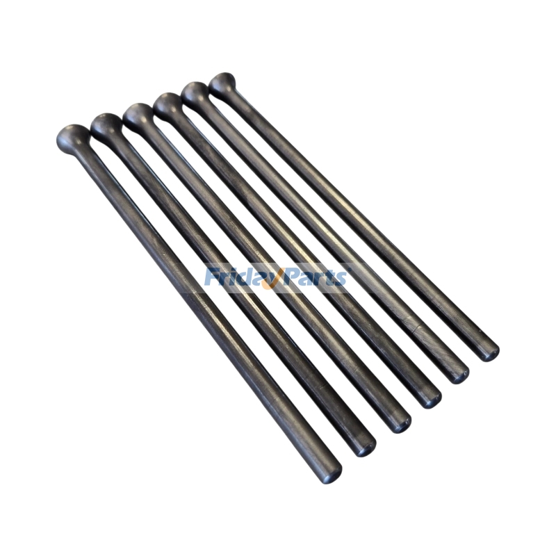 6 Pieces Valve Push Rod for Kubota Engine D1703 Bobcat Excavator E32