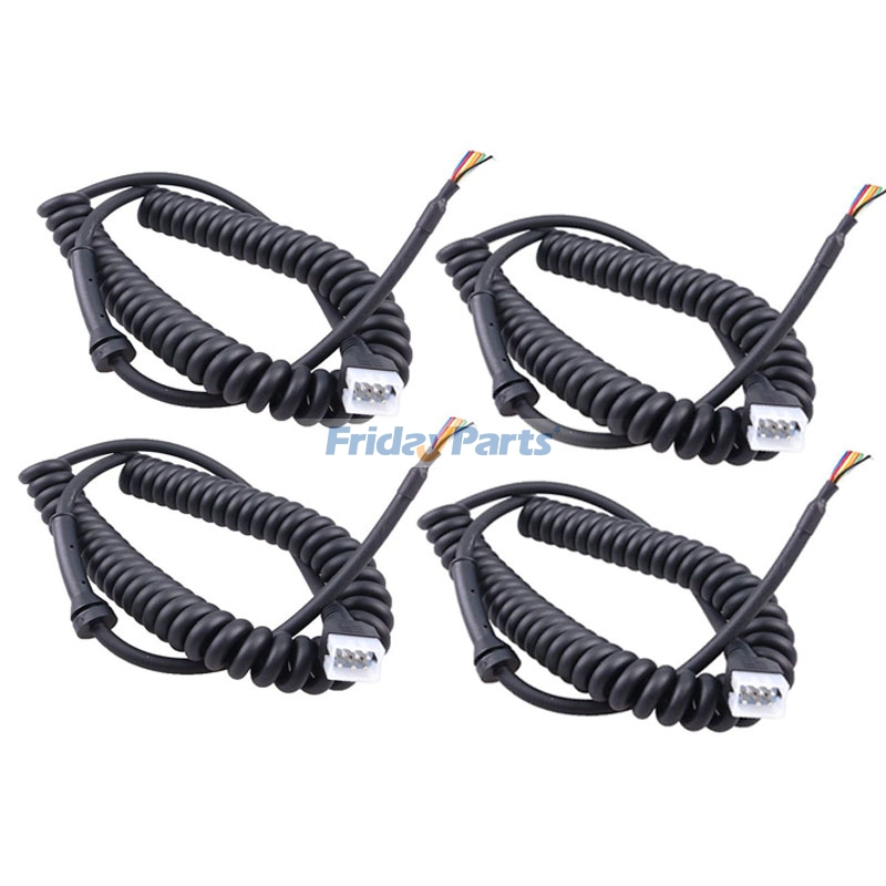 4 pieces 6 Pin Straight Blade Handheld Controller Cord 96437 56435 for Western Fisher Snow Plow