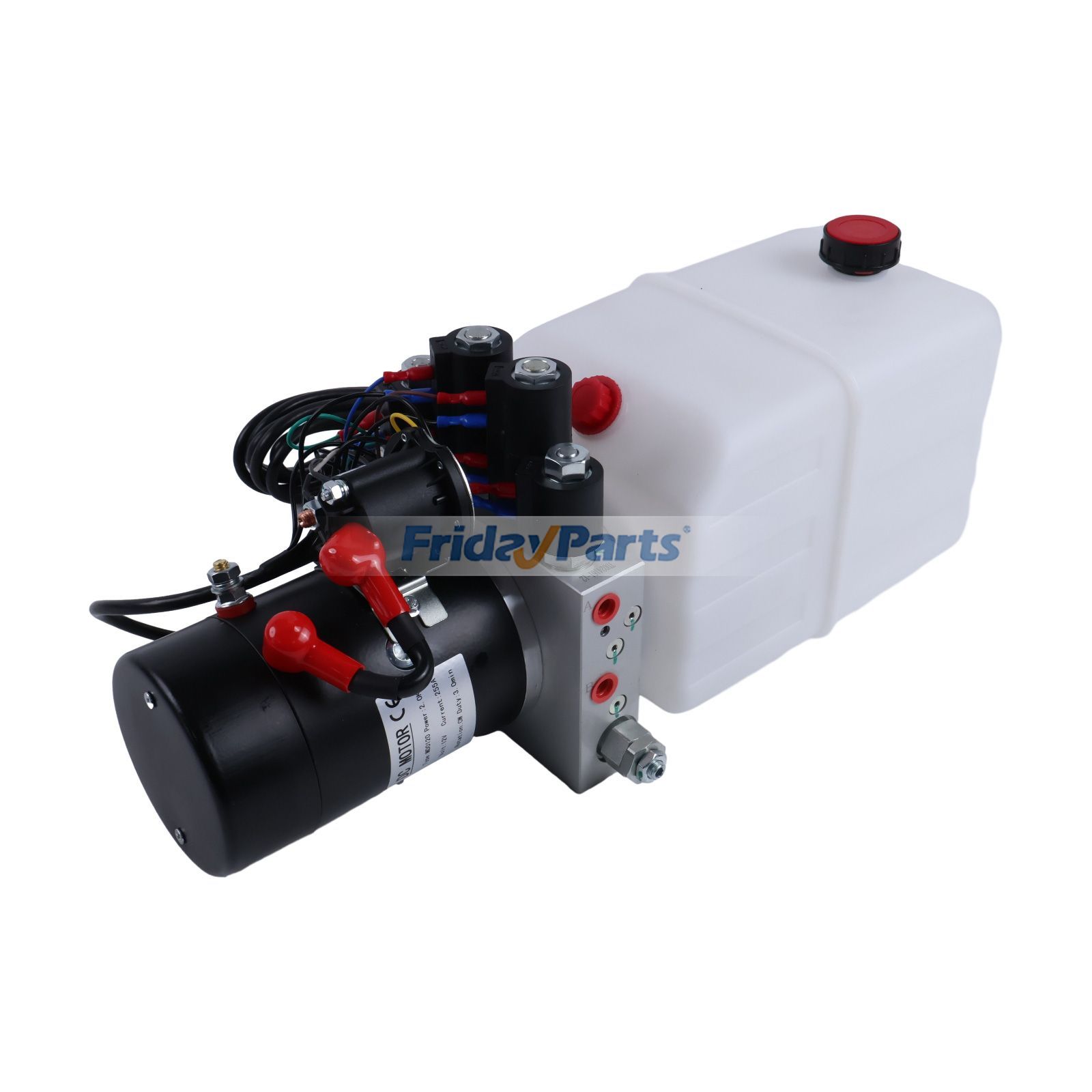 6クォート 12V アフターマーケット KTI DC-45062 デュアルダブルアクティング油圧ポンプ トレーラーダンプトラックリフト用