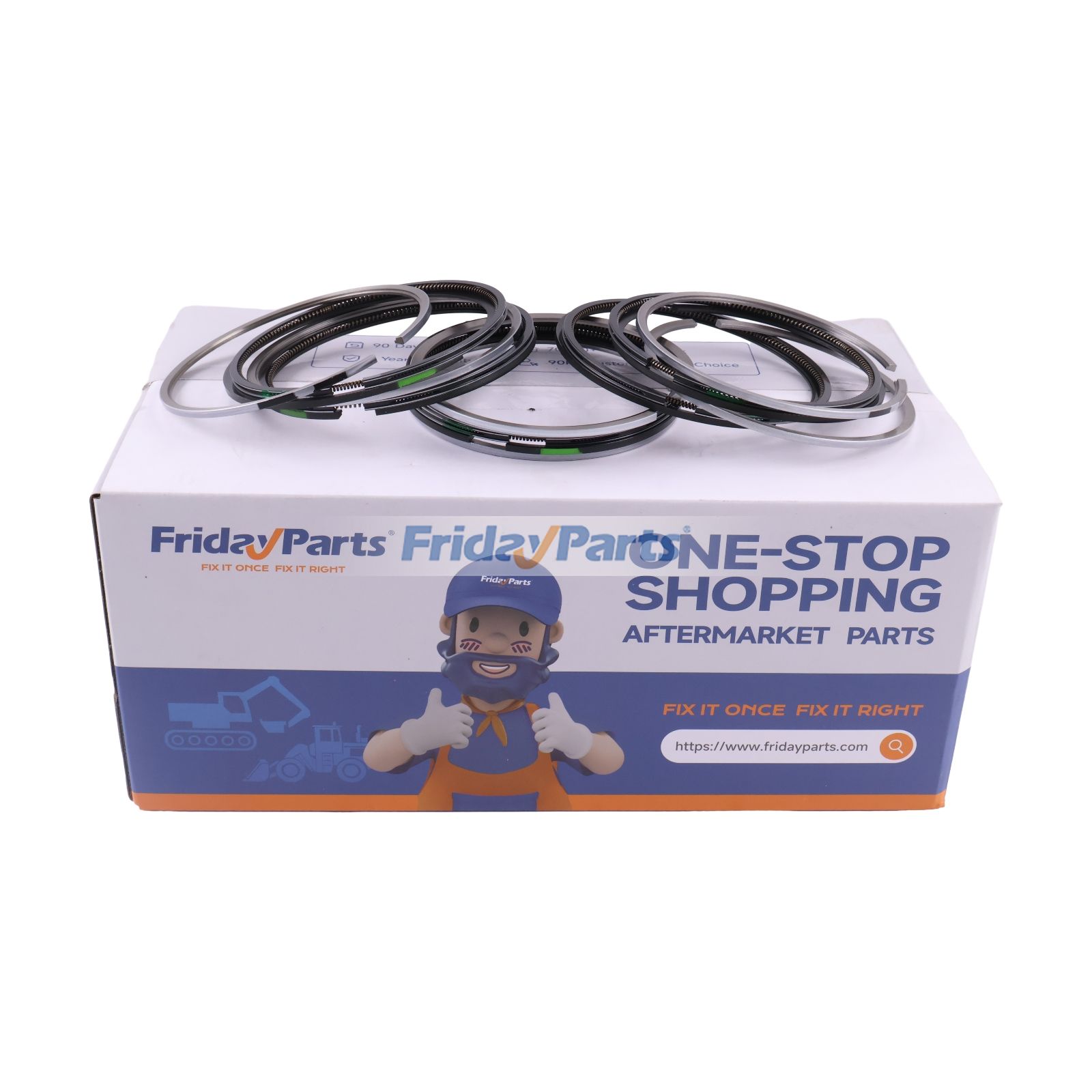 6 Sets Piston Ring Kit 4089644 for Cummins Engine ISC ISL9 ISLE4 QSB3.3 QSC8.3 QSL9 Hyundai Excavator R320LC-7 R320LC-9 R360LC-9