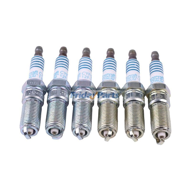 6 bujías SP520 SP-520 CYFS12F5 CYFS-12F-5 para Ford Edge Explorer Flex 3.5L F-150 3.3L Mustang Transit-150 250 350 3.7L Lincoln Continental MKS MKT MKX MKZ 3.7L de FridayParts