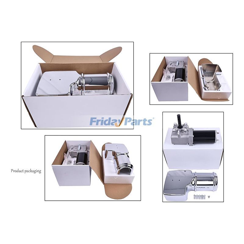 60:1 12V 1.2HP 900W Dump Truck Tarp Motor With Chrome Cover