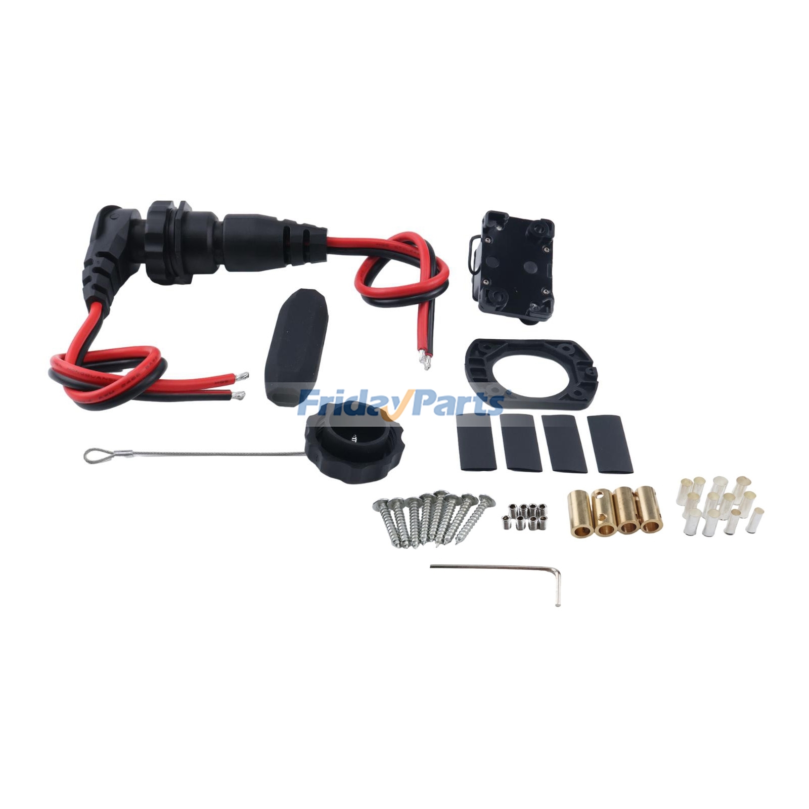 60 AMP Circuit Breaker & Trolling Motor Plug Receptacle Combo Replacement for Minn Kota MKR-27 MKR-28dla Dla Innych Marek