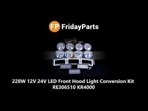 Lot de 4 lampes LED pour cabine supérieure RE306510 pour John Deere 7210 7410 7510 7610 7710 7810