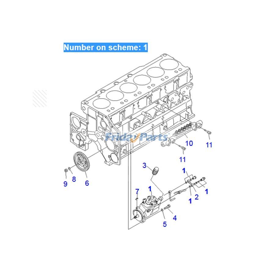 Für Komatsu Bagger PC1800-6 PC750-6 PC750-7 PC800-6 PC800-7 Kraftstoffpumpe 6218-71-1110 ND094100-0280