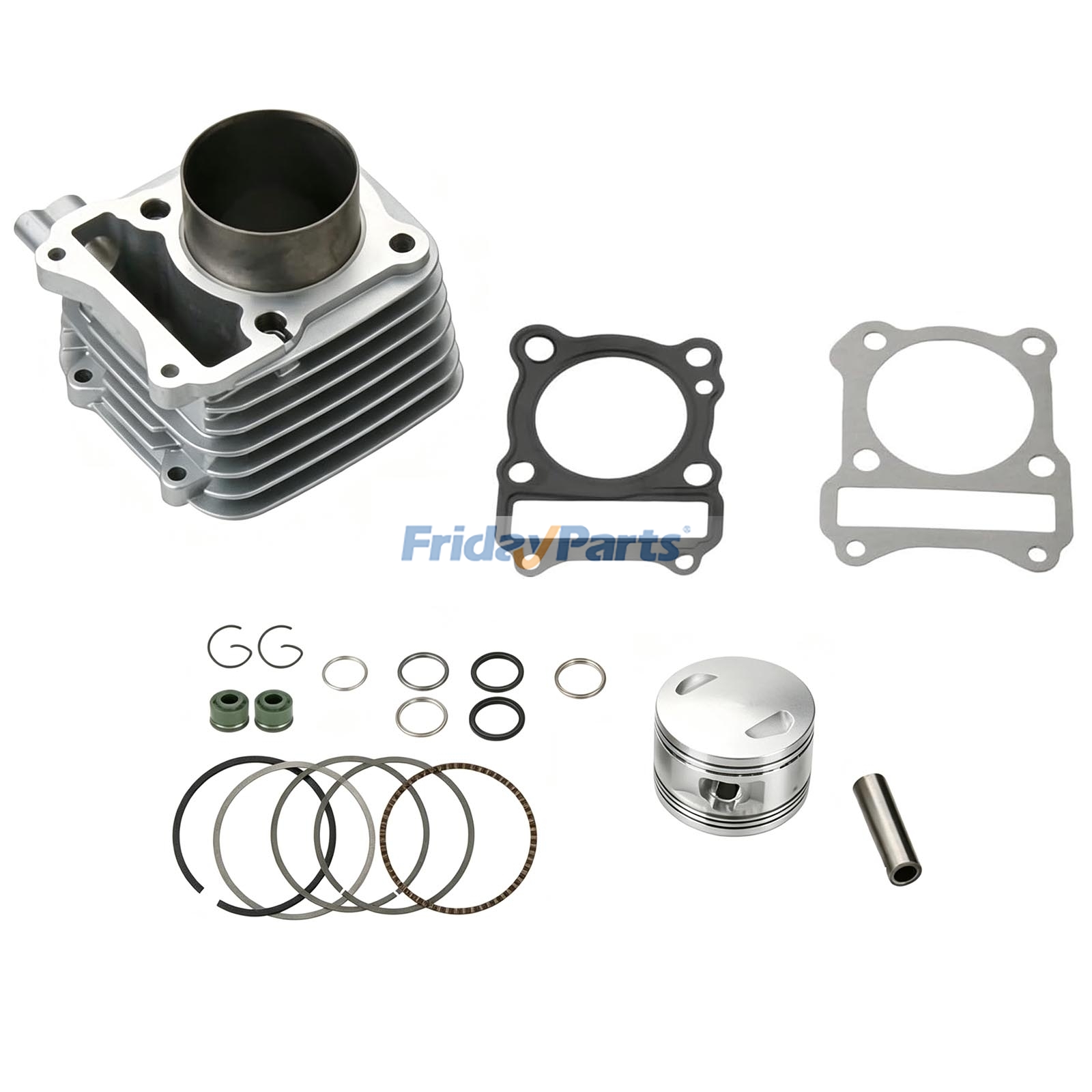 Kit cilindro maggiorato da 62 mm per moto Suzuki EN125 GS125 GN125 GZ125 DR125 TU125 125cc 4 tempi