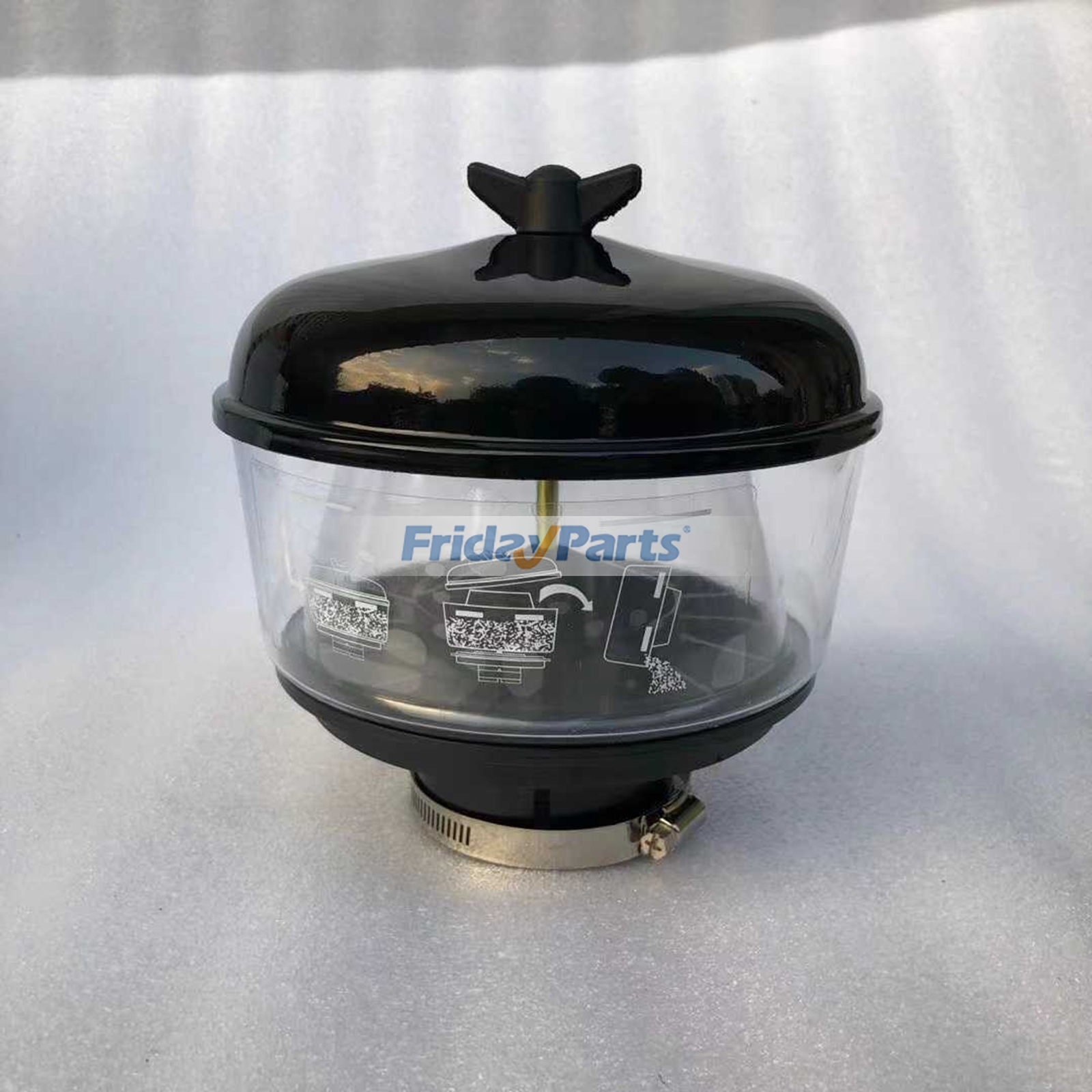 62mm Inlet Air Pre-filter With Transparent Dust Bowl for Off-Road Vehicles