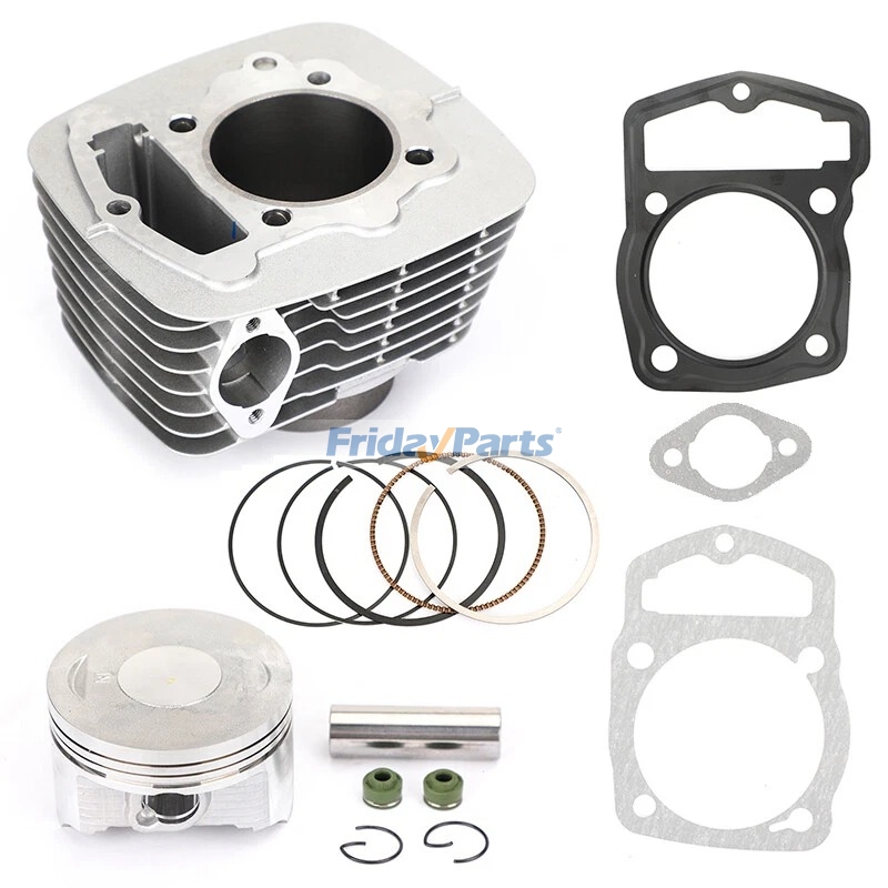 65,5-mm-Zylinder-Kolben-Kit 16214-KPS-900 für Honda Motorräder ATC200, ATC200M, ATC200S, ATC200X, CRF230F, CRF230L, CRF230M, XR200 (1980–2019)