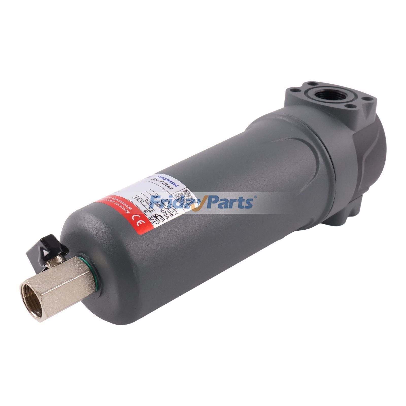 Filtro de aire FA110IH para compresor Ingersoll Rand, diseño de tubería de 3/4", 65 CFM y 100 PSI