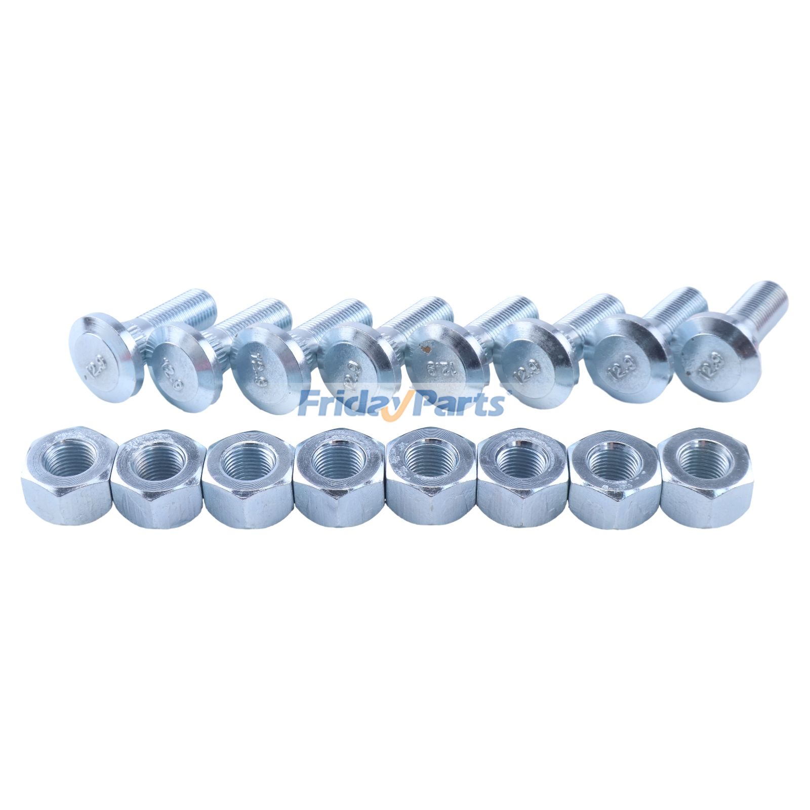 Set of 8 Lug Stud with Nut 142-7493 159-5772 for Caterpillar CAT Engine 3024C C2.2 Loader 262B 252B 246B 236B