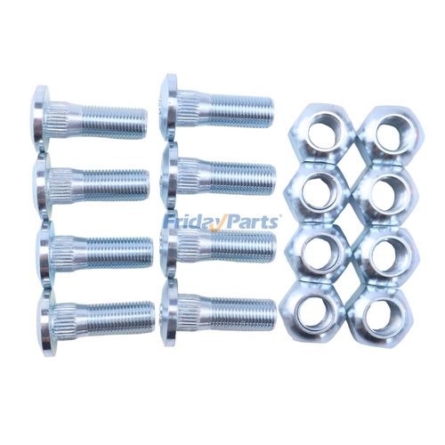 3907978 Set of 8 Lug Stud with Nut 142-7493 159-5772 for Caterpillar CAT Engine ...