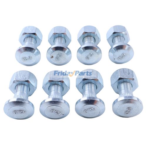 3907978 Set of 8 Lug Stud with Nut 142-7493 159-5772 for Caterpillar CAT Engine ...