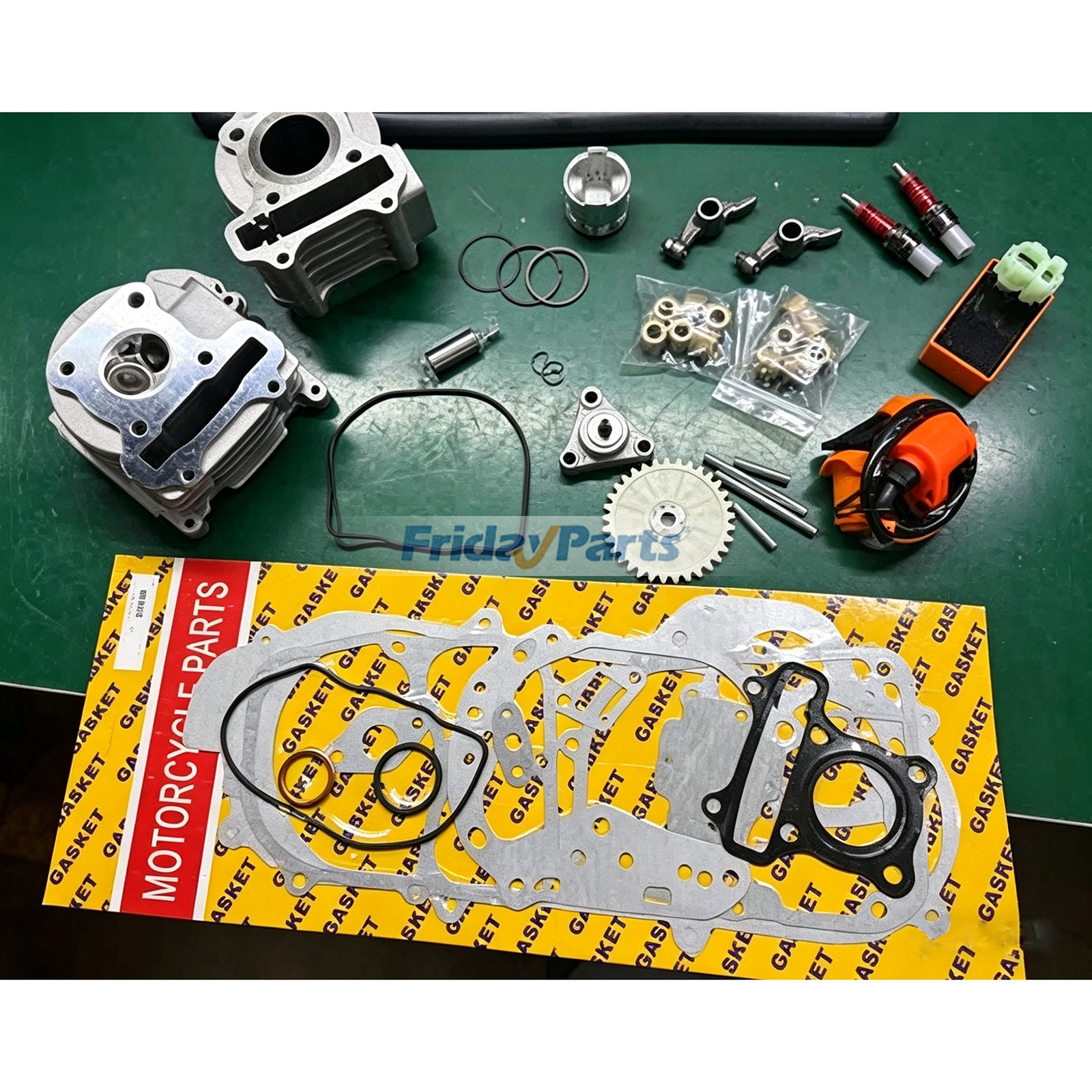 Kit de cilindro de gran diámetro de 69 mm para ciclomotor GY6 de 49 cc, 50 cc y 139 QMB