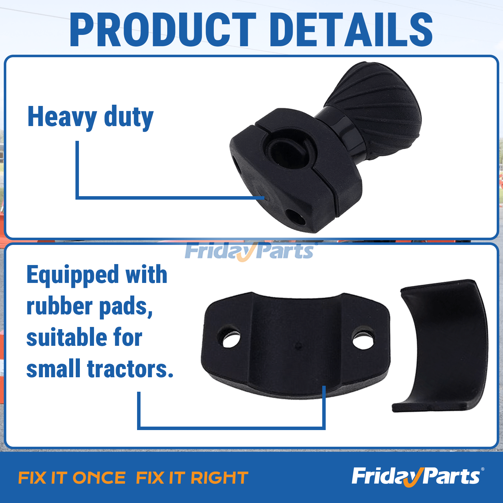 Deluxe steering wheel spinner knob TY26583 for John Deere tractor universal steering accessory