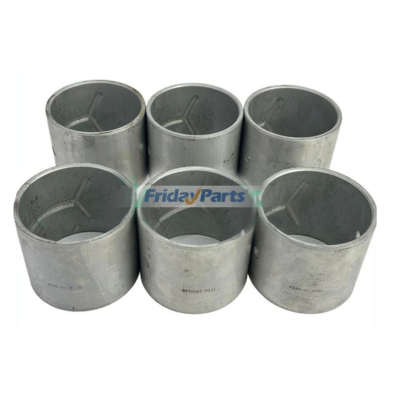6 Pieces Bushing 4095487 for Cummins Engine QSK23 CM500 Hyundai Excavator R1200-9