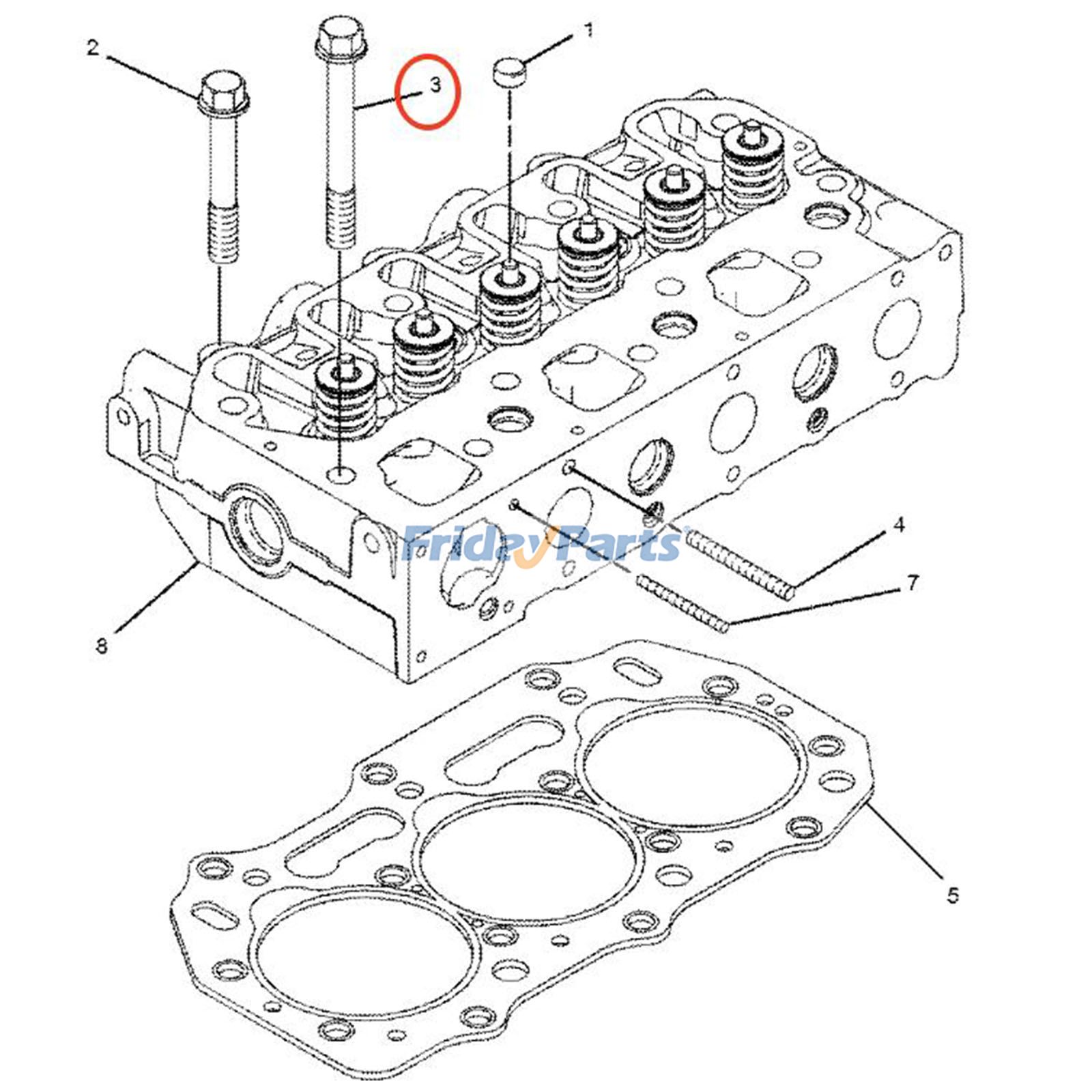 Boulon de culassepour Moteur,Générateur