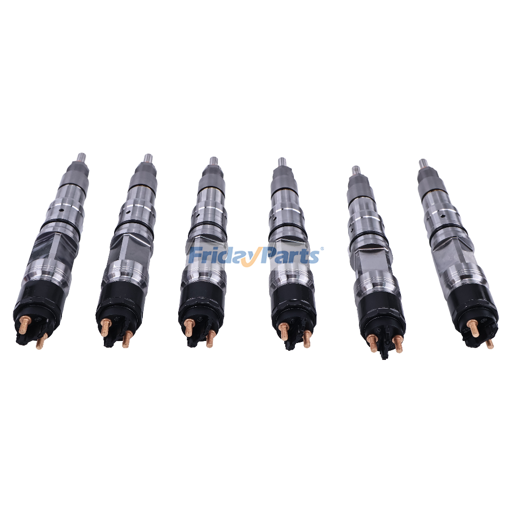 6 Pieces Fuel Injector 0445124013 0445124012 for International Engine MaxxForce 11 13 Truck 7600 8600 LoneStar for less