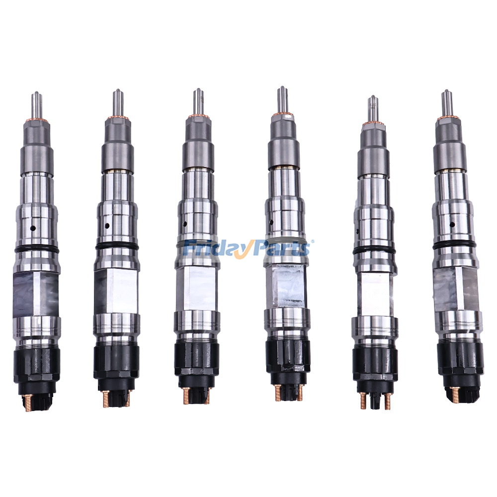 6 Pieces Fuel Injector 0445124013 0445124012 for International Engine MaxxForce 11 13 Truck 7600 8600 LoneStar