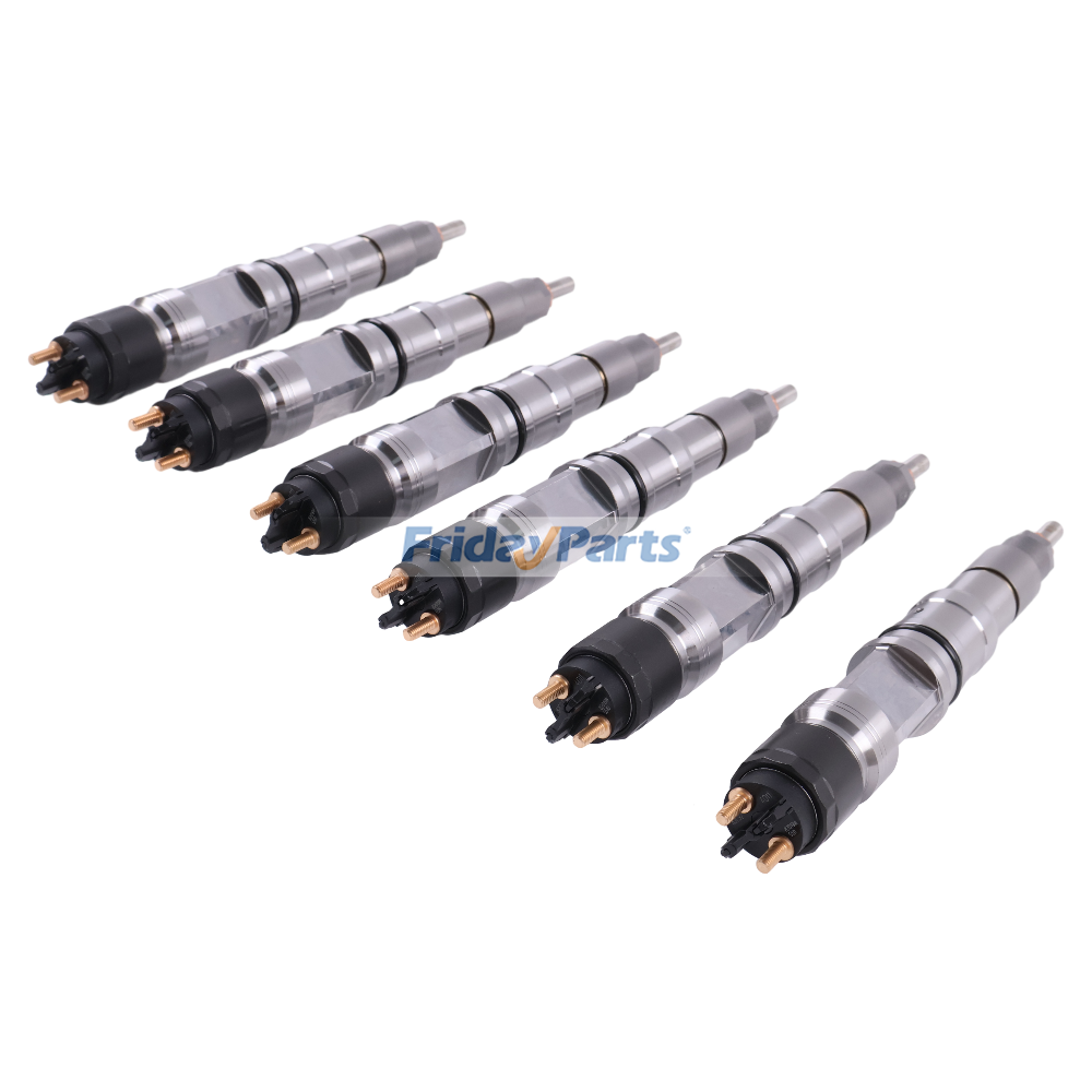 6 inyectores de combustible 5010732R92 3005783C92 0445124010 para motor internacional MaxxForce 11 13 camión 7600 8600 LoneStar de FridayParts