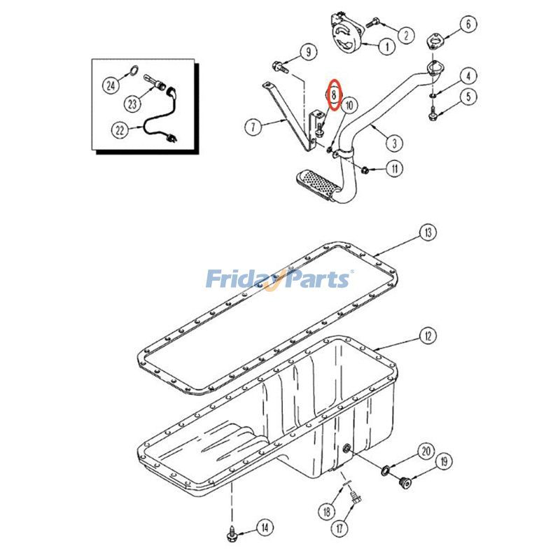 6 Pieces Hexagon Flange Head Cap Screw 87015915 for CASE 1650K STX275 MX240 MX270 2388 1666 521D 1845C 6590