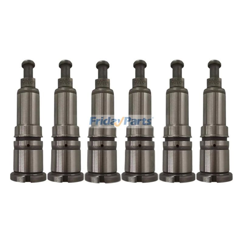 6 Pieces P305 Fuel Injection Pump Plunger 134153-2420 for Komatsu Loader D58E D58P-1 D57S-1B Bulldozer D58E D58P Doosan Daewoo MEGA Solar