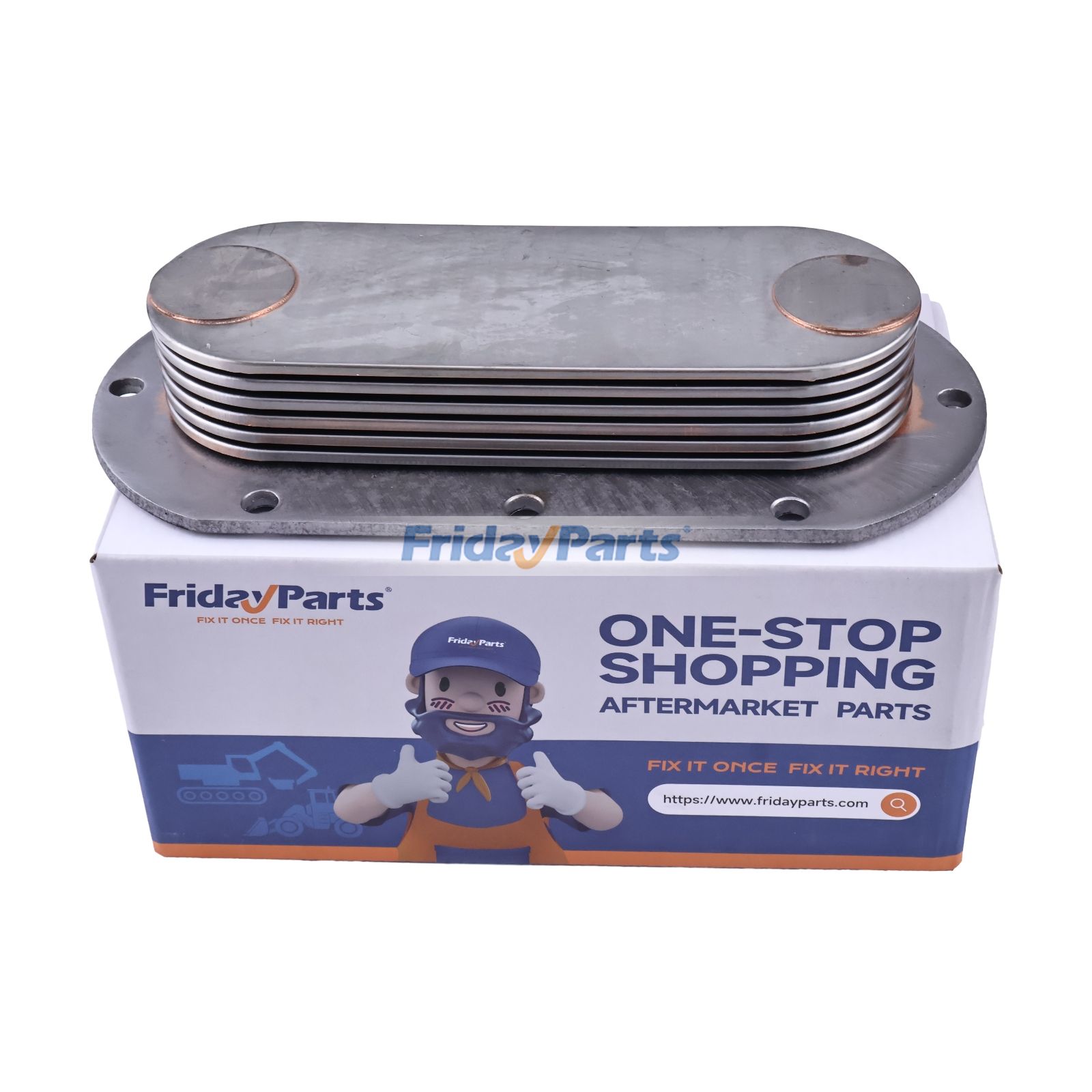 Refroidisseur d'huile à 6 plaques 8547548 pour moteur Detroit série 353 371 213 150