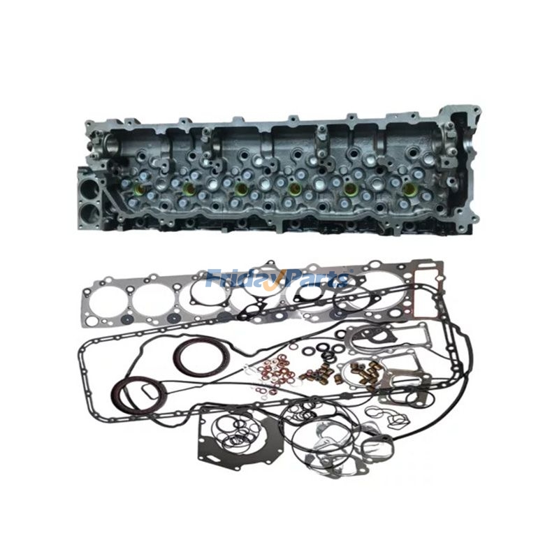 6HK1 Engine Complete Cylinder Head With Full Gasket Set 02/801788 02/801200 for JCB Excavator JS290 JS330 JS360
