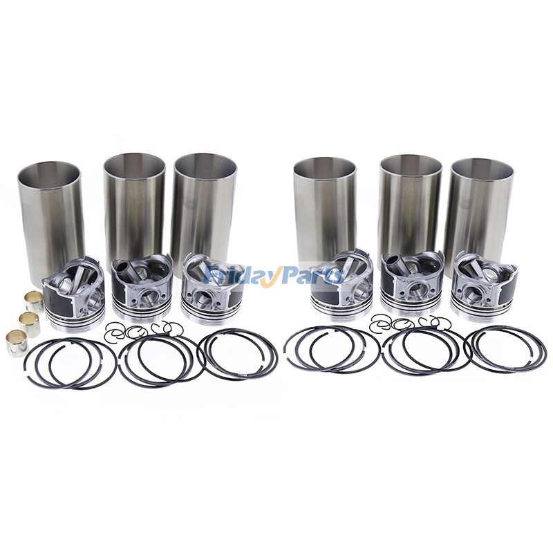 Zylinderlaufbuchsensatz Motor Vier passend für Caterpillar CAT 3066 3066T Mitsubishi S6K S6KT S6K-DT Motor