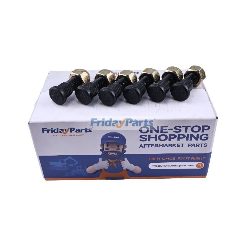 6PCS Bolt & Nut 43812-23320-71 for Toyota Engine 1DZ 1ZS 4Y 3Z Forklift 02-7FD20 02-7FD25 02-7FD30 02-7FDJ35 02-7FG20 02-7FG25 02-7FG30