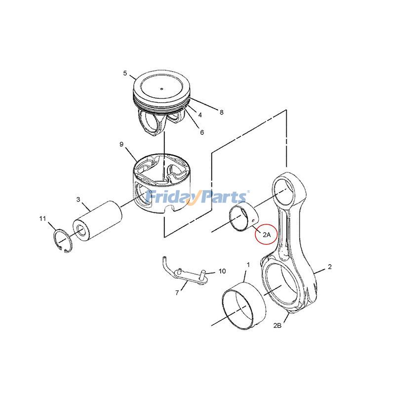 6Pcs Connecting Rod Busherpillar CATLLL For CAT Engine,Excavator,Generator,Tractor,Other Construction Equipment