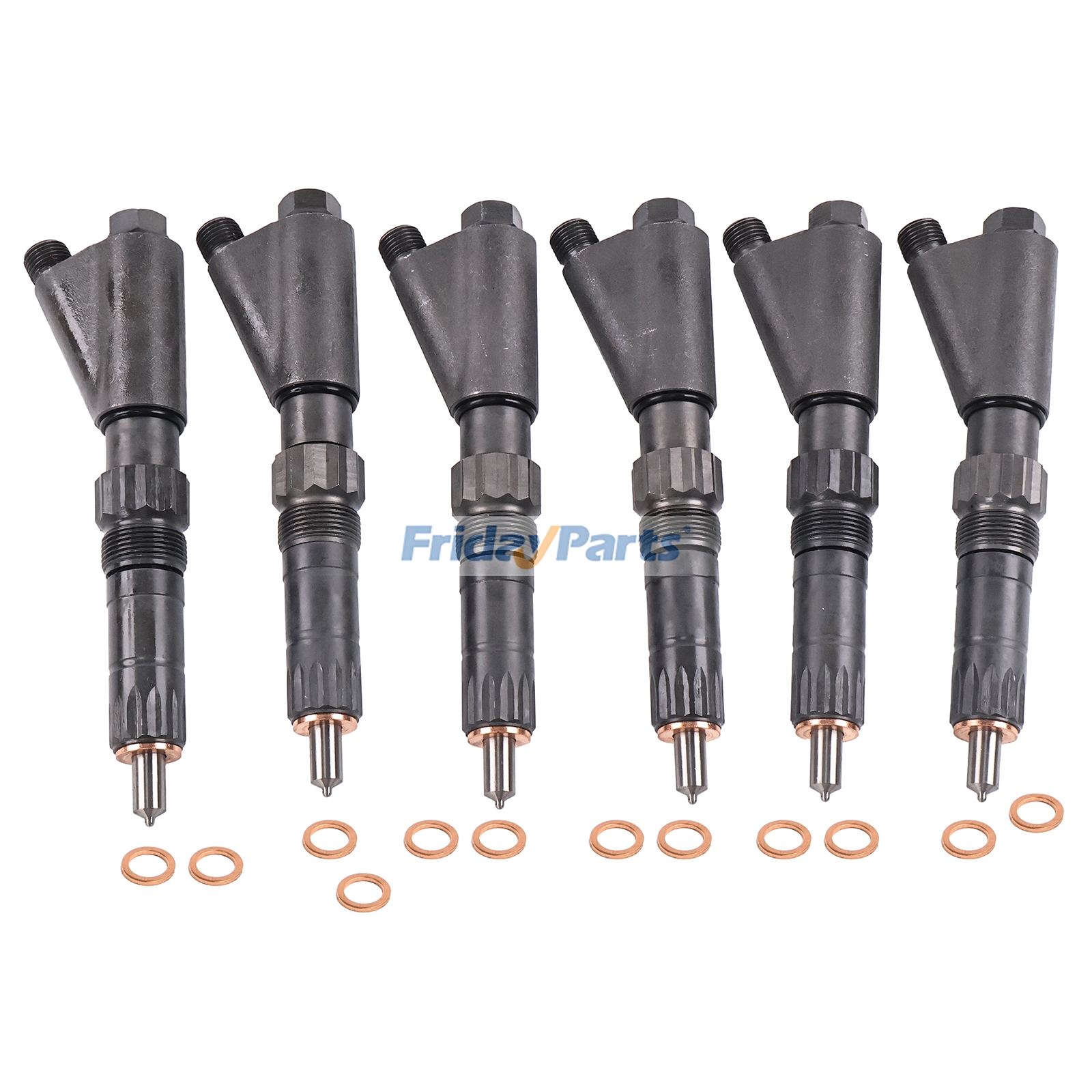 6 Pieces Fuel Injector AR53091 SE500098 SE501107 AR51985 for John Deere Engine 6404 Tractor 4320 4430 4520 4620 5200 Loader 644A Combine 6602 7700 Excavator 690 690B 